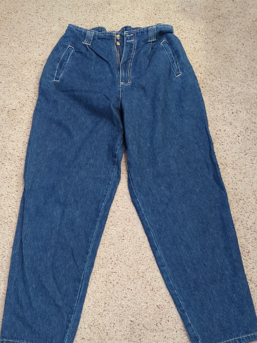Vintage High-Waist Relaxed Fit Denim Pants  Mom Jeans‎